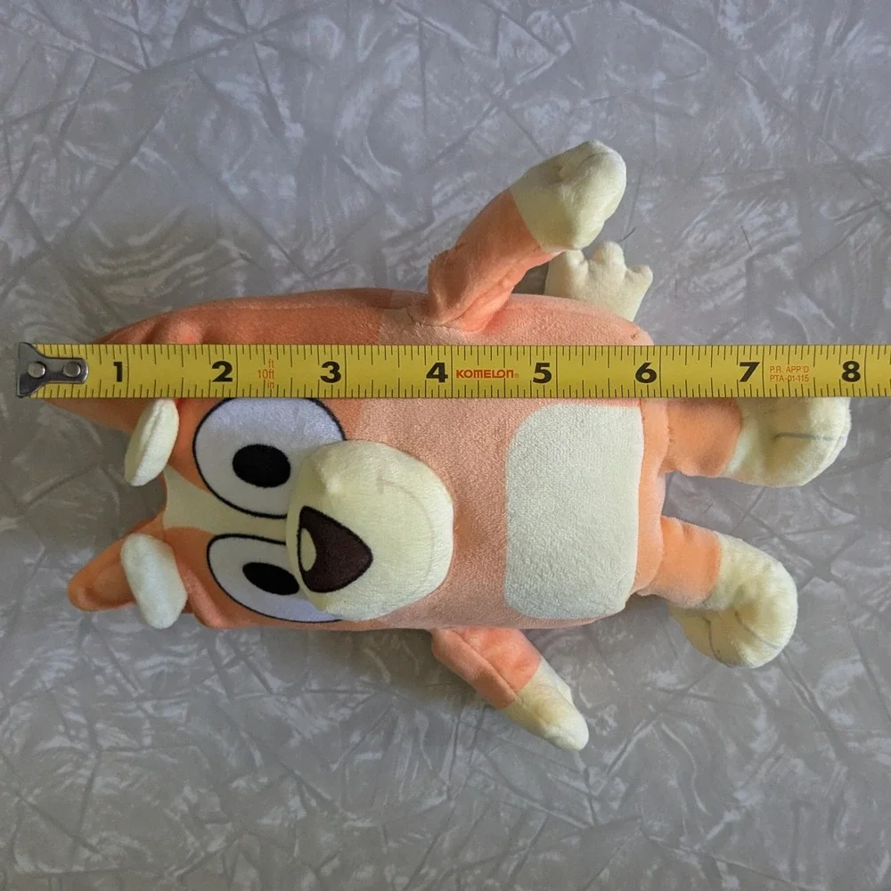 Ty‎ Bean Baby Bingo Dog Orange Stuffed Animal Plush Toy 8 Inch Bluey's Sister